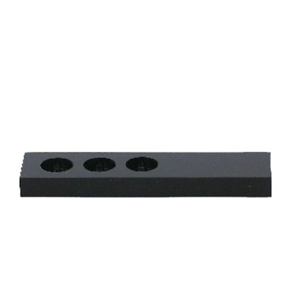 221032: Helder® Presentatiedisplay rechthoekig voor 3 tubes - ZWART - 10 stuks