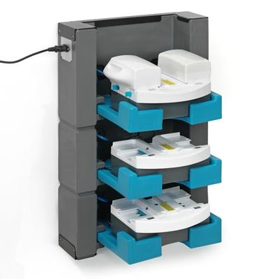 444309: I-Stack wall charger I-mop voor 3 batterij sets (laders niet inbegrepen)