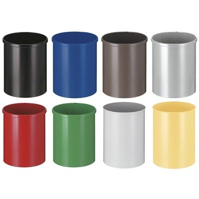 750215K: Papiermand metaal - 15 l - kleur