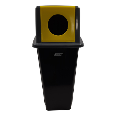 750348: Bomabin Select Dome met flessendeksel - 60 l - ZWART - deksel GRIJS