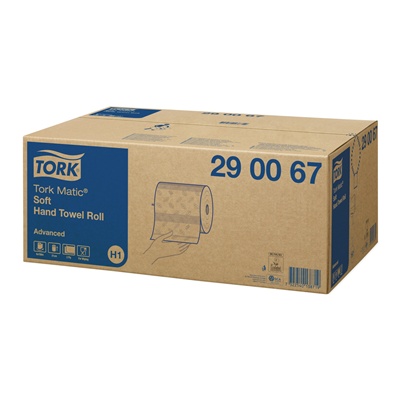 772805: Tork Matic Advanced handdoekrol - zacht - 2 laags - 150 m x 21 cm - 6 rollen - WIT - 290067