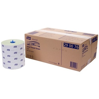 772805: Tork Matic Advanced handdoekrol - zacht - 2 laags - 150 m x 21 cm - 6 rollen - GROEN - 290076