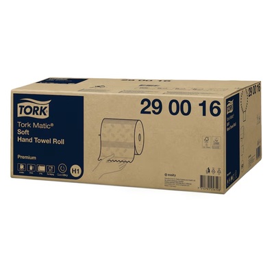 772805: Tork Matic Premium handdoekrol - zacht - 2 laags - 100 m x 21 cm - 6 rollen - WIT - 290016
