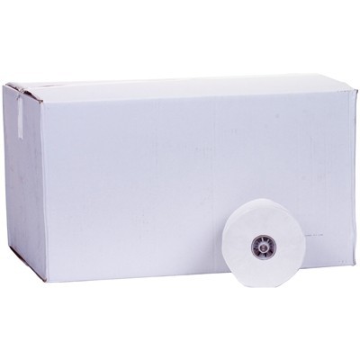 773653: Systeem toiletpapier met dikke doppen (Satino dispenser) - recycled tissue - 2 laags - 100 m - 725 vellen - WIT - 36 rollen