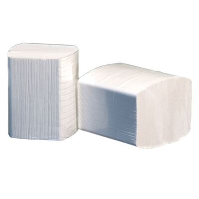 774812: Toiletpapier vel-per-vel - recycled tissue - 2-laags - 250 vel - WIT - 32 bundels