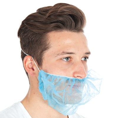 779548: Baardmasker - BLAUW - 100 stuks