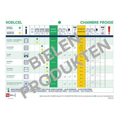 Plan d'hygiène Chambre Froide 1-1