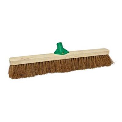 Balai coco avec fixe-manche - 80 cm