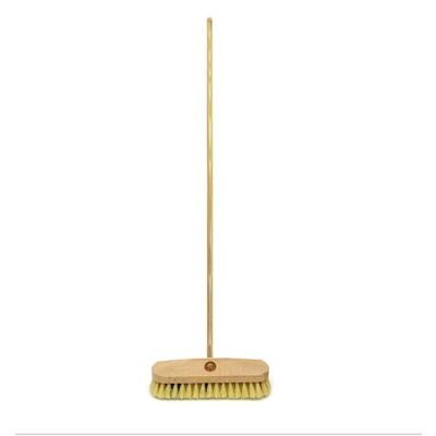 Brosse à récurer polypropylène 30 cm avec manche en bois 140 cm