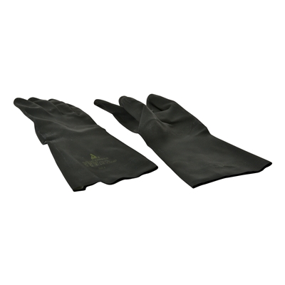 Handschoenen rubber - ZWART - MEDIUM