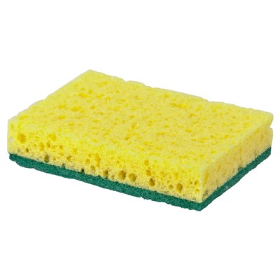 Éponge à récurer 010E - 13,8 x 9,8 cm - JAUNE/VERT