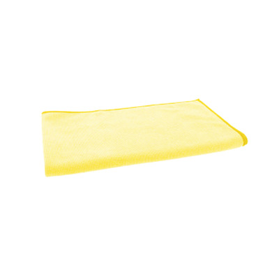 Torchon microfibre jaune 60x70cm bord reforcé 10pcs