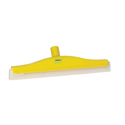 Vikan floor squeegee - 400 mm - with white rubber - YELLOW