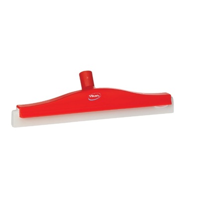 Vikan floor squeegee - 400 mm - with white rubber - RED