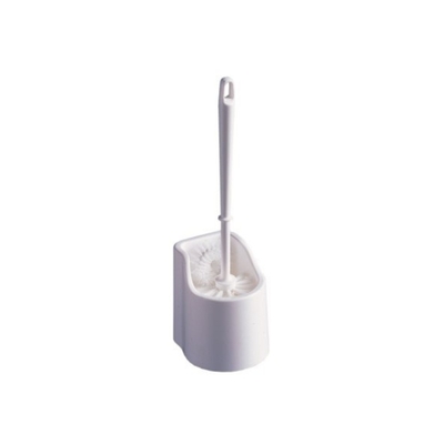 Toilet Brush PVC In Open Holder White