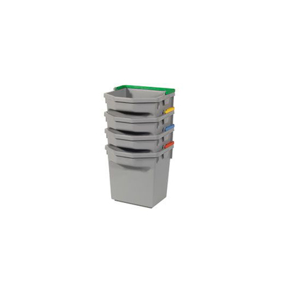 Seau Numatic gris avec manche verte 5l