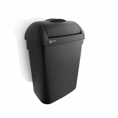 Black Satino hygiene bin - 8 l - 180322/332170