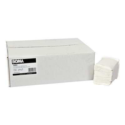 Servetten voor tafeldispenser - zuiver tissue - 1 laags - 25 x 30 cm - WIT - 1800 stuks (12x150)
