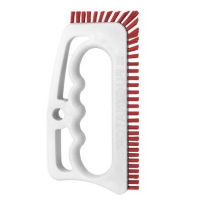 Grout brush - manual handle - RED