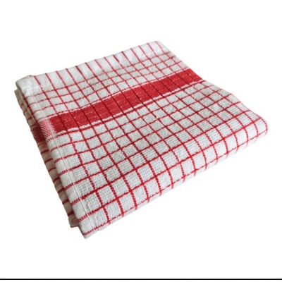 Kitchen towel cotton - 50 x 70 cm - temporary RED