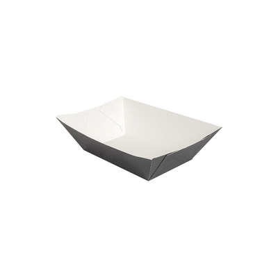 Bakje Rechthoekig Zwart/Wit Karton 480cc 100x62x48cm 1800st - Inclusief FOST PLUS bijdrage