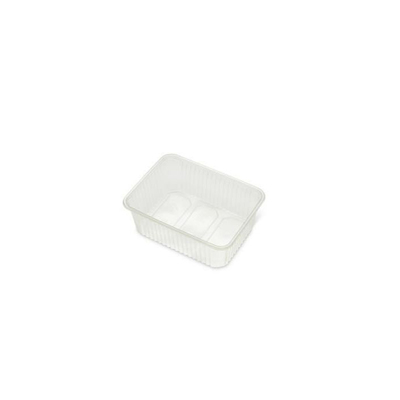 Rectangular Tray 1000 cc - 180 x 133 x 64 mm - 300 pieces - TRANSPARENT