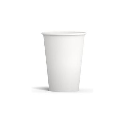Drinking cup carton 180/210ml Ø70/h90mm white 25x100pcs