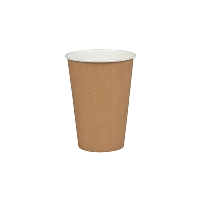 Budget drinking cup carton 200ml brown Ø70mm 25x100pcs