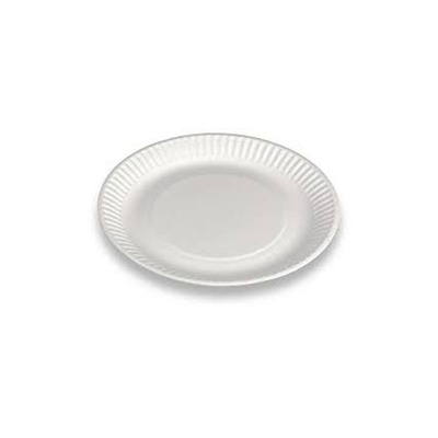 Cardboard plate white ø150mm