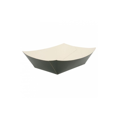 Bakje Rechthoekig Zwart/Wit Karton 1440cc137x85x65mm 600st - Inclusief FOST PLUS bijdrage