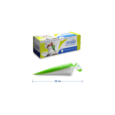 Spuitzak Masterline Transp/Groen 59x28cm Xl Op Rol 100st