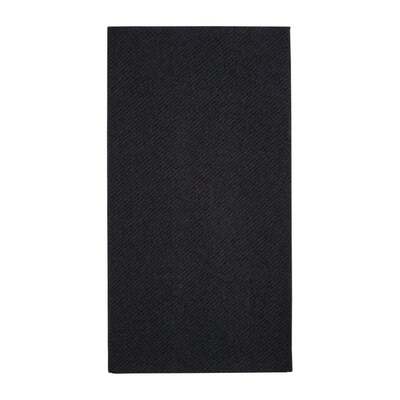 Serviette Soft airlaid noire 1/8 40x40cm 1000pcs