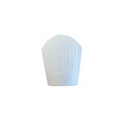 Chef's hat white airlaid round top 26cm 10pcs