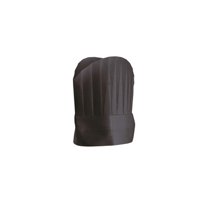 Chef's hat black airlaid round top 25cm 10pcs
