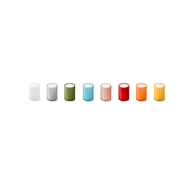 Relight Refills Colored New Burn Time 30h 80 pcs - WHITE