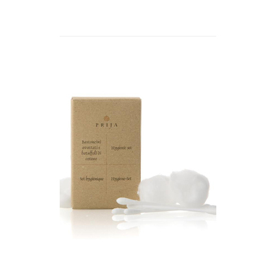 Prija Vanity Kit In Box 4 Ear Sticks, 3 Cotton Wool 1000pcs