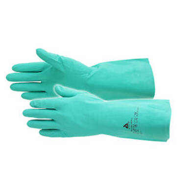 Gant pro chem vert nitril plus 33cm par paire