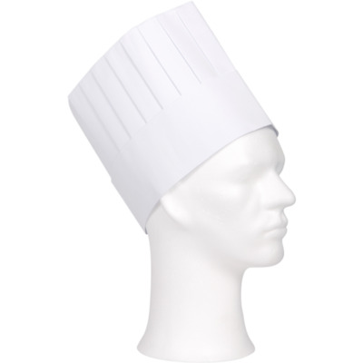 Chef's hat 19cm comfort white 5x10pcs