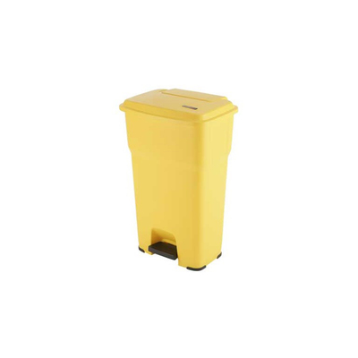 Vileda Hera pedalbin 85l yellow H79xW49xD39cm