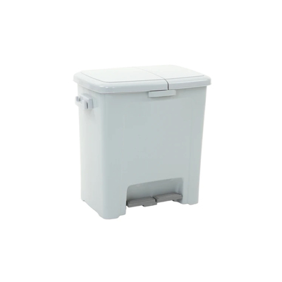 VB 004297 Pedal bin divided 20l+25l grey