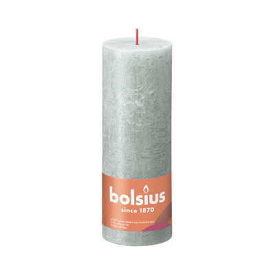 Rustic Pillar Candle - 68 x 190 mm - 85 hours - JADE GREEN