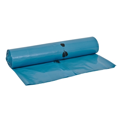 HD zak - 58 x 100 cm - T23 - 75 l - BLAUW - rol 20 stuks