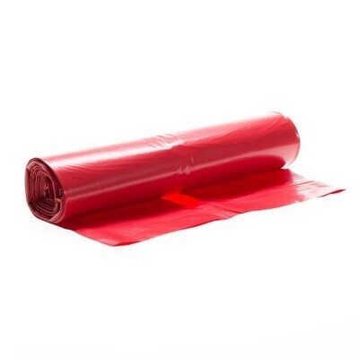 HD zak - 58 x 100 cm - T23 - 75 l - ROOD - rol 20 stuks