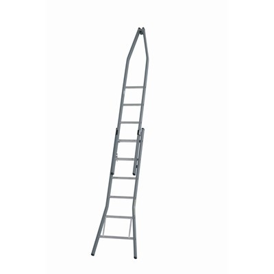 Window cleaning ladder - 2-section pointed model - 11 + 11 rungs - 3.98/6.50 m - 16.5 kg