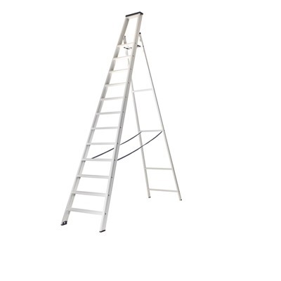 Escabeau professionnel simple - 11 + 1 marches - 3,00 m - 20 kg