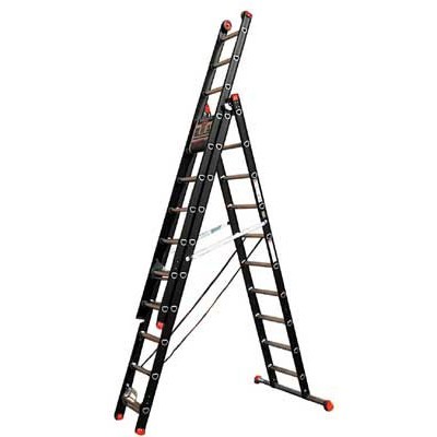 Échelle convertible Mounter 2 éléments - 2 x 14 marches - 3,93/6,79 m - 18,4 kg