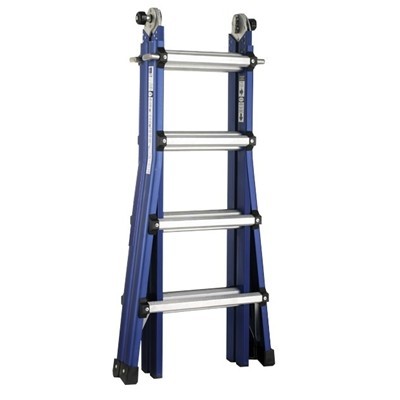 Yeti Pro telescopic folding ladder - 4 x 4 rungs - 1.09/4.24 m - 14.4 ...