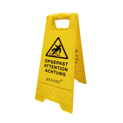 Seinbord dubbel "Opgepast/Attention"