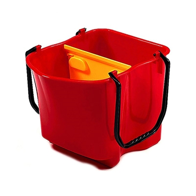 Emmer met scheidingswand 28L
