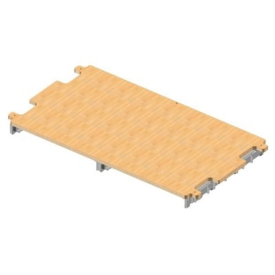 Legbord voor HotelCar Elegance 610 serie - met rails voor 2 lades 22 l